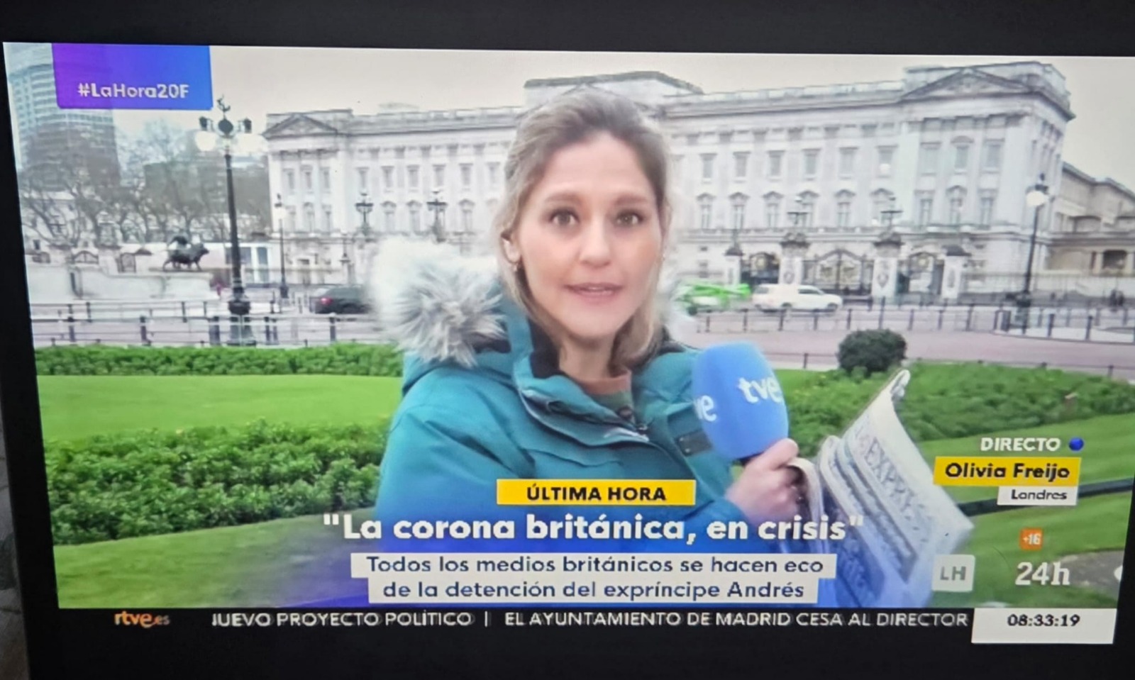 Olivia reporting from Buckingham Palace