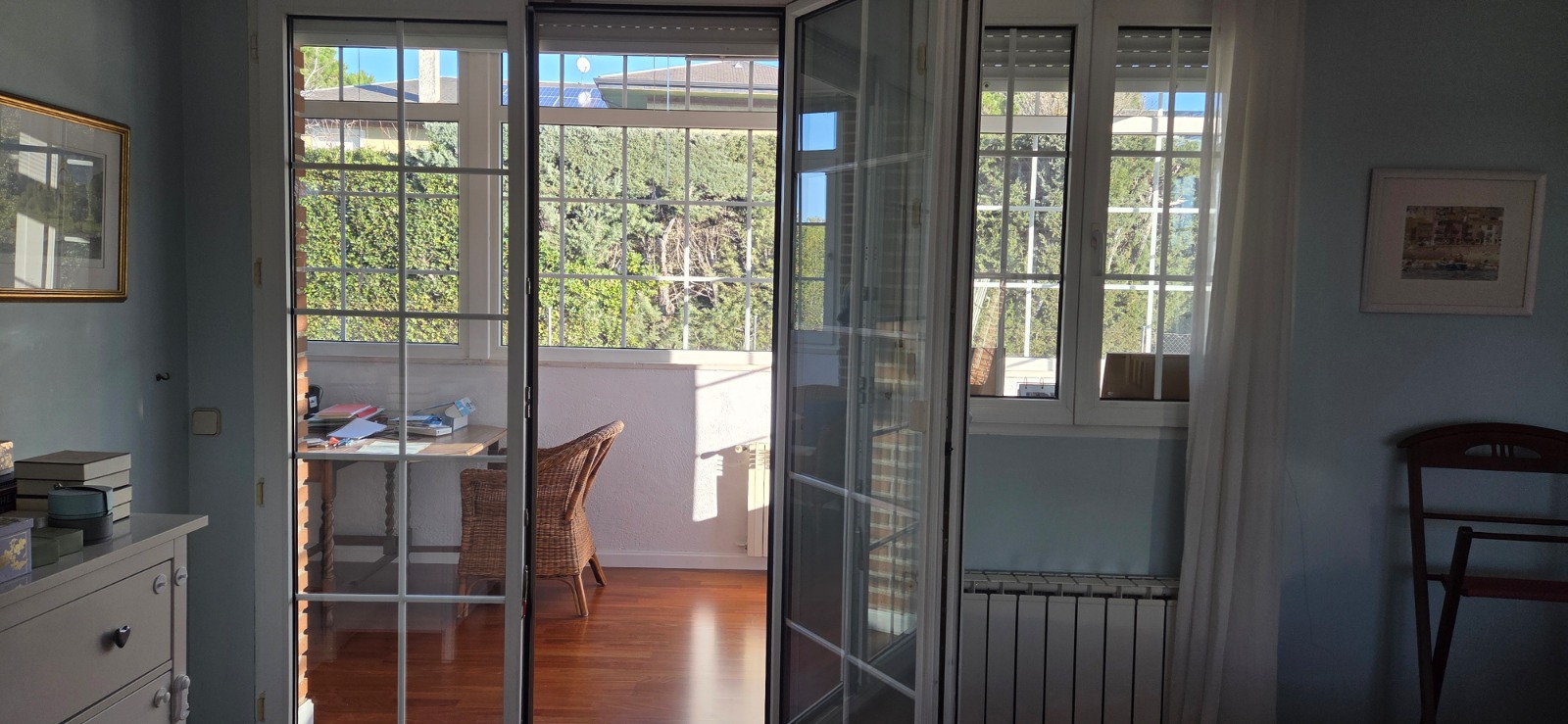 The gallery repainted