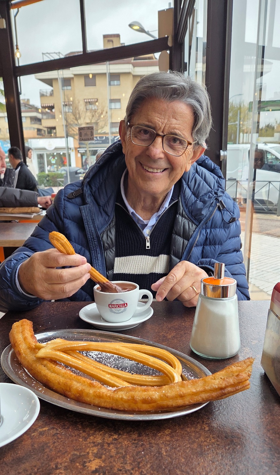 Chocolate and Churros in Boadilla del Monte on Monday - what a lovely pleasure