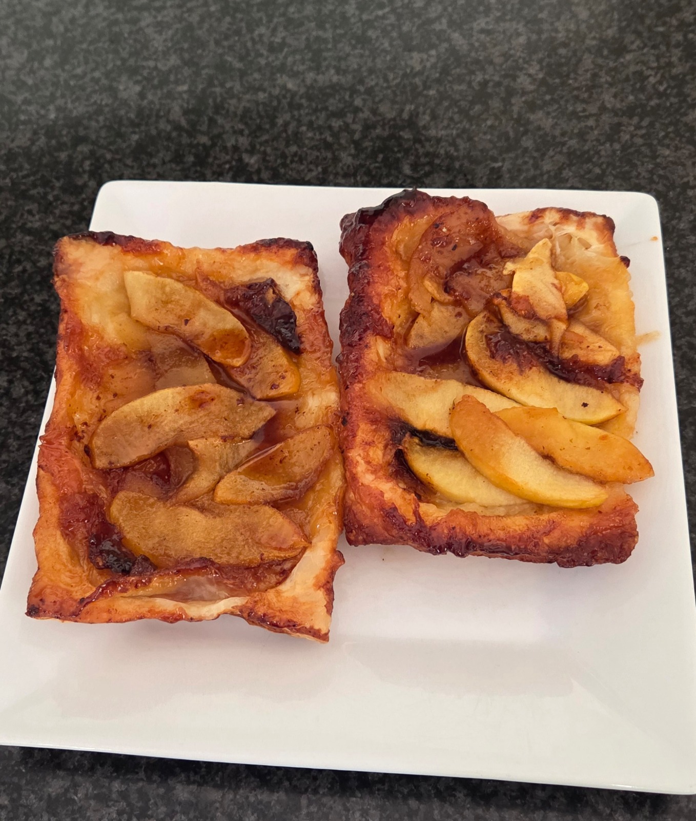My attempt at flaky pastry apple tarts