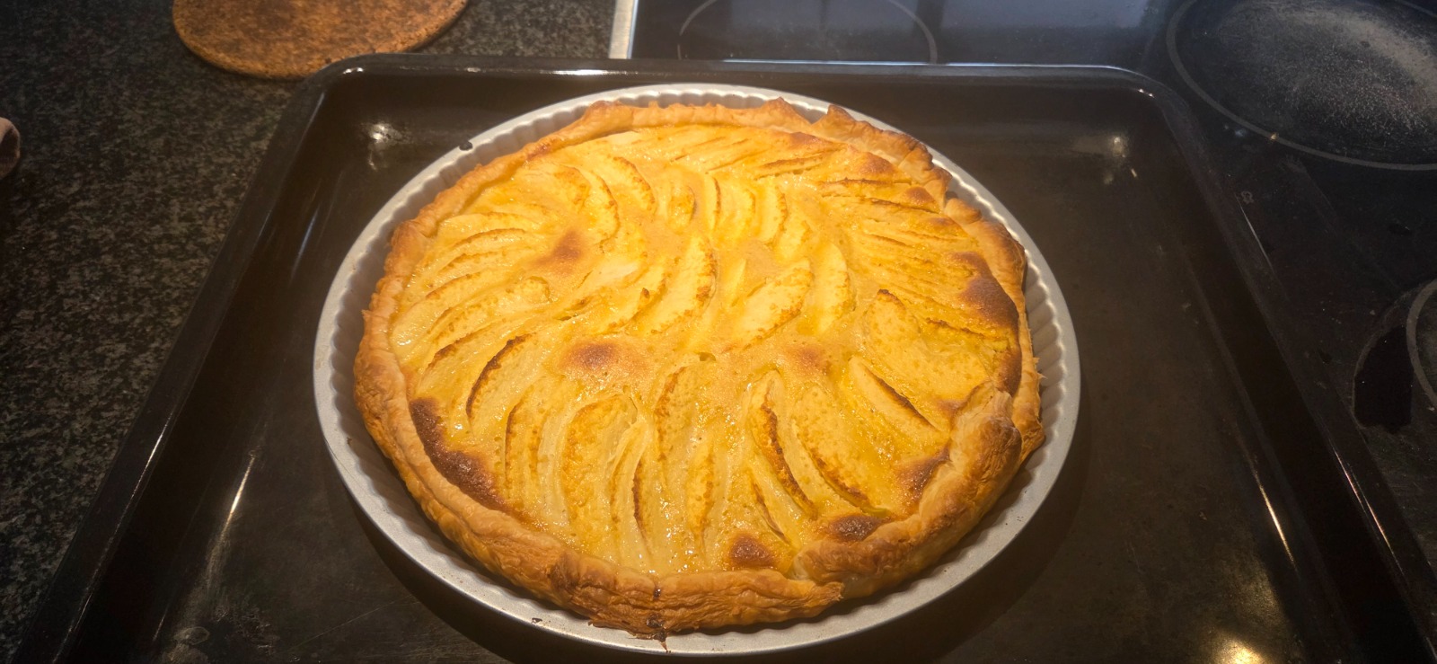 A new type of apple tart I made this week.