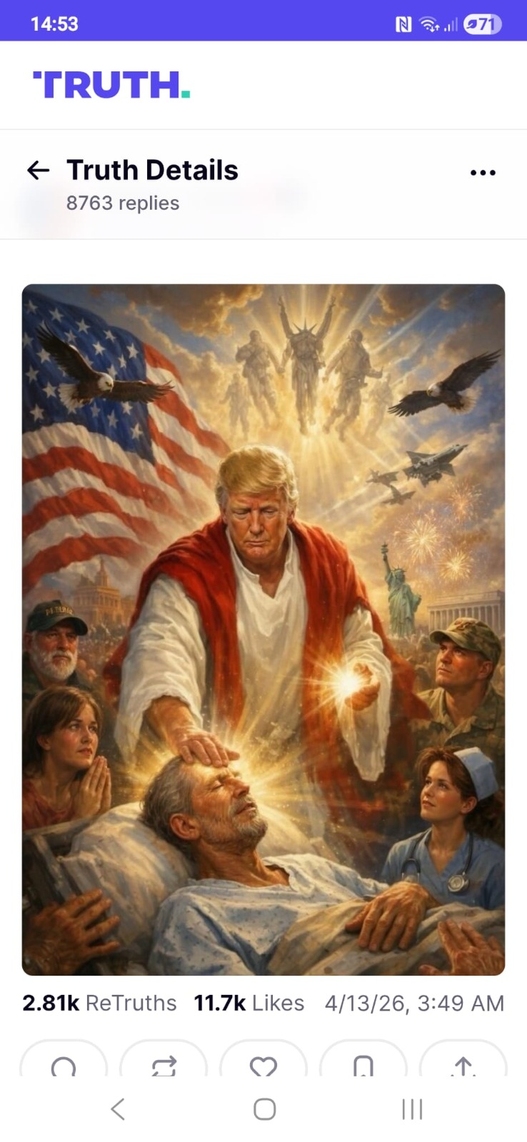 The AI generated picture of Trump looking like Jesus